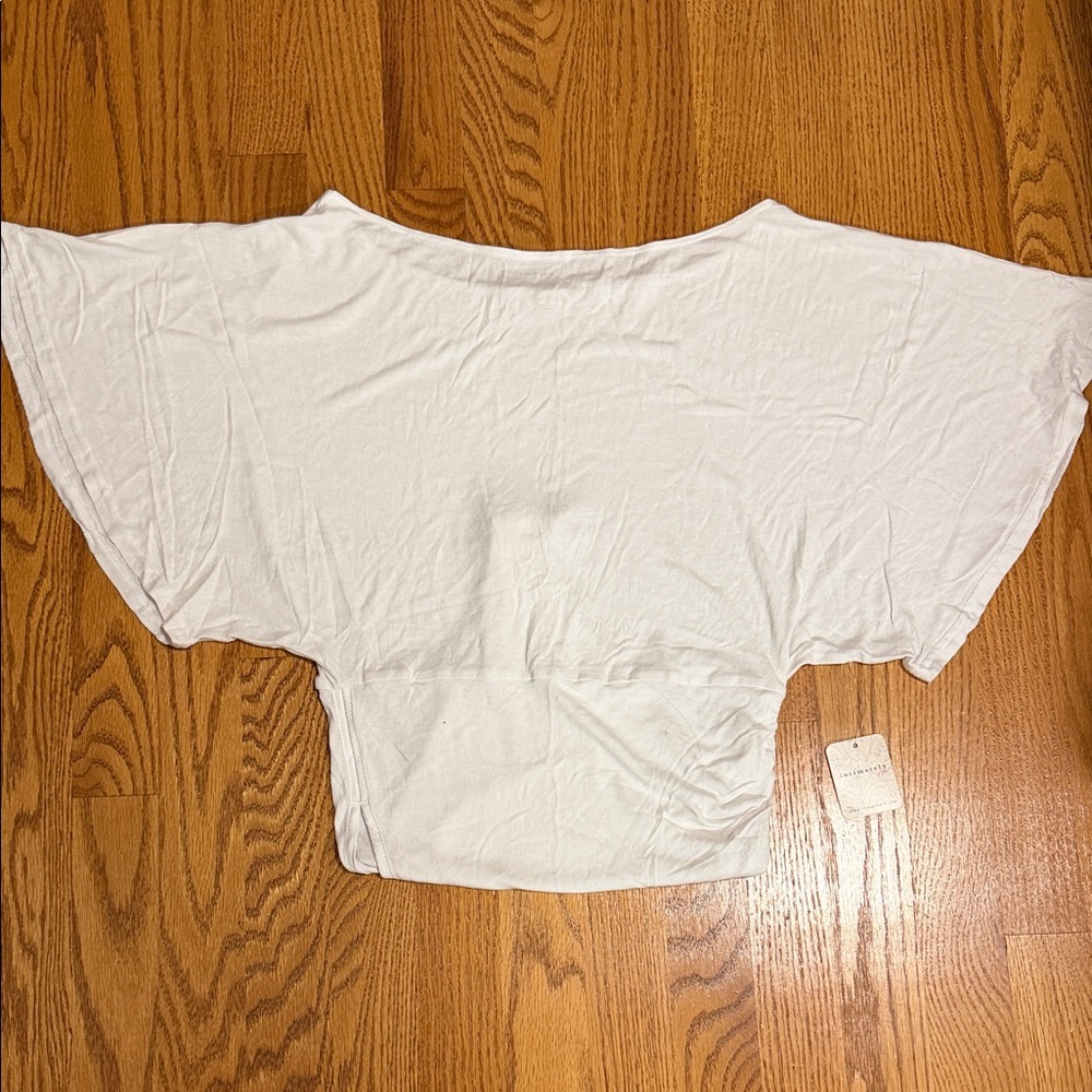 Free People White Crop Top